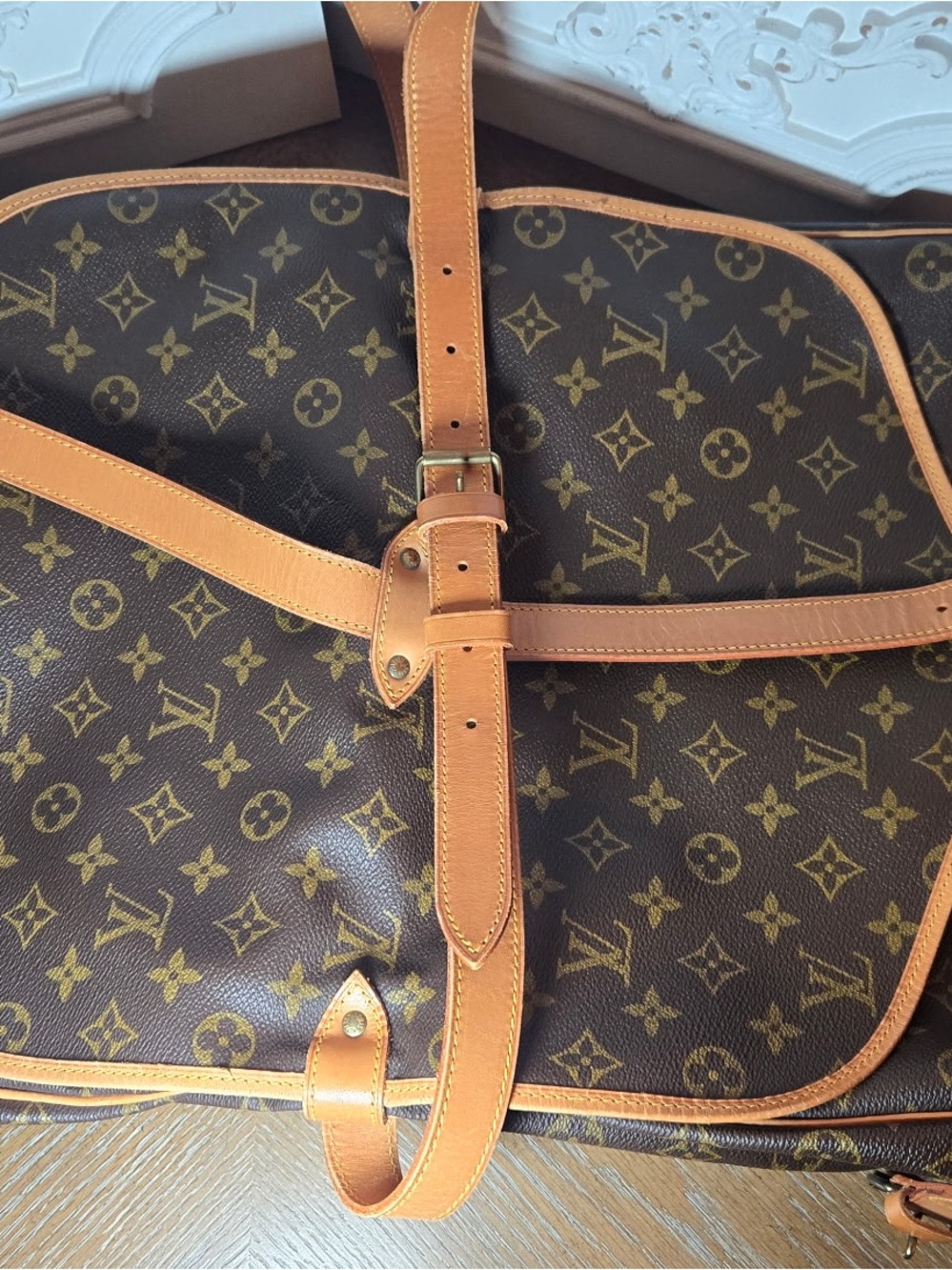 Louis Vuitton Monogram Canvas SAUMER 35 Messenger Bag SUPER NICE! Clean! - Picture 14 of 16